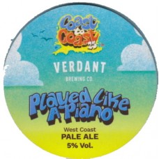 Verdant Brewing Played Like A Piano West Coast Pale Ale 5% Tap Clip